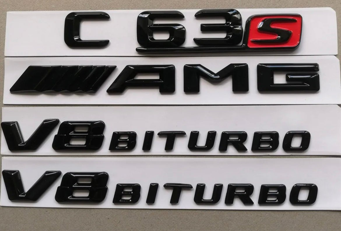 Mercedes W205 C63/C63s Black Badge Package (WITHOUT FRONT GRILLE STAR) - KITS UK