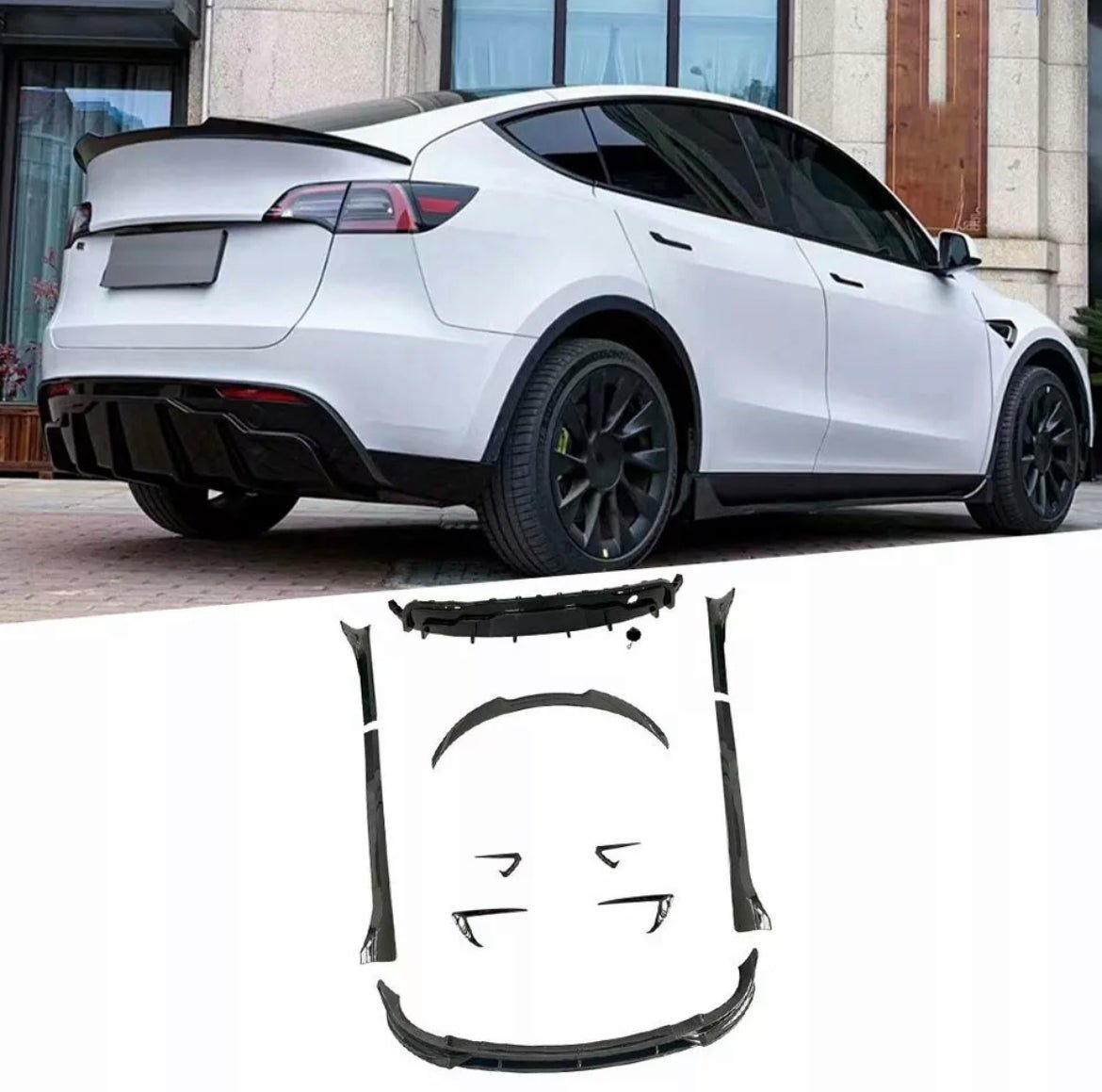 TESLA Model Y Gloss Black Package - KITS UK