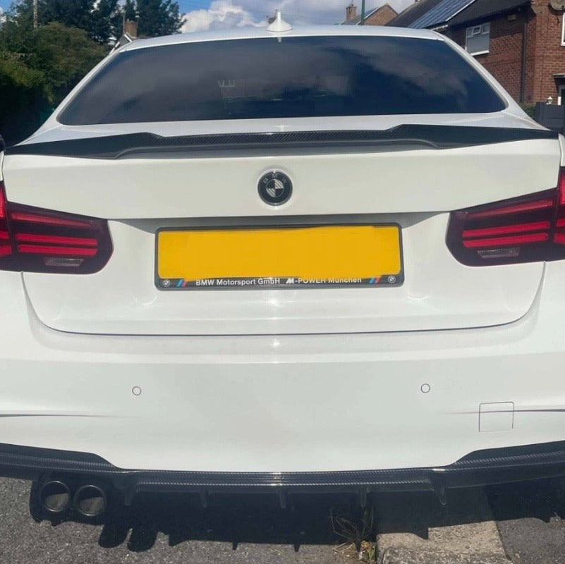 BMW F30 Gloss Black V Style Spoiler - KITS UK