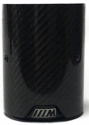 BMW CARBON FIBRE EXHAUST TIPS 135i/140i/235i/240i/335i/340i/435i/440i - BLACK (SET OF 2) - KITS UK