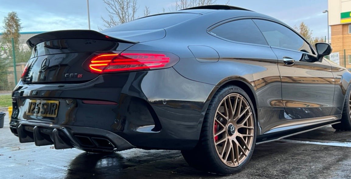 Mercedes C63/C63S W205 2DR Coupé Carbon Fibre Spoiler - DUCKTAIL PS STYLE - KITS UK