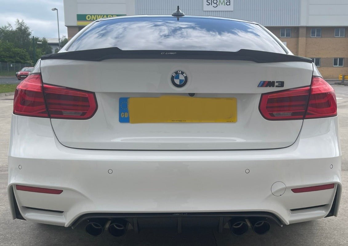 BMW M3/F80/F30 3 Series Carbon Fibre V Style Spoiler - KITS UK