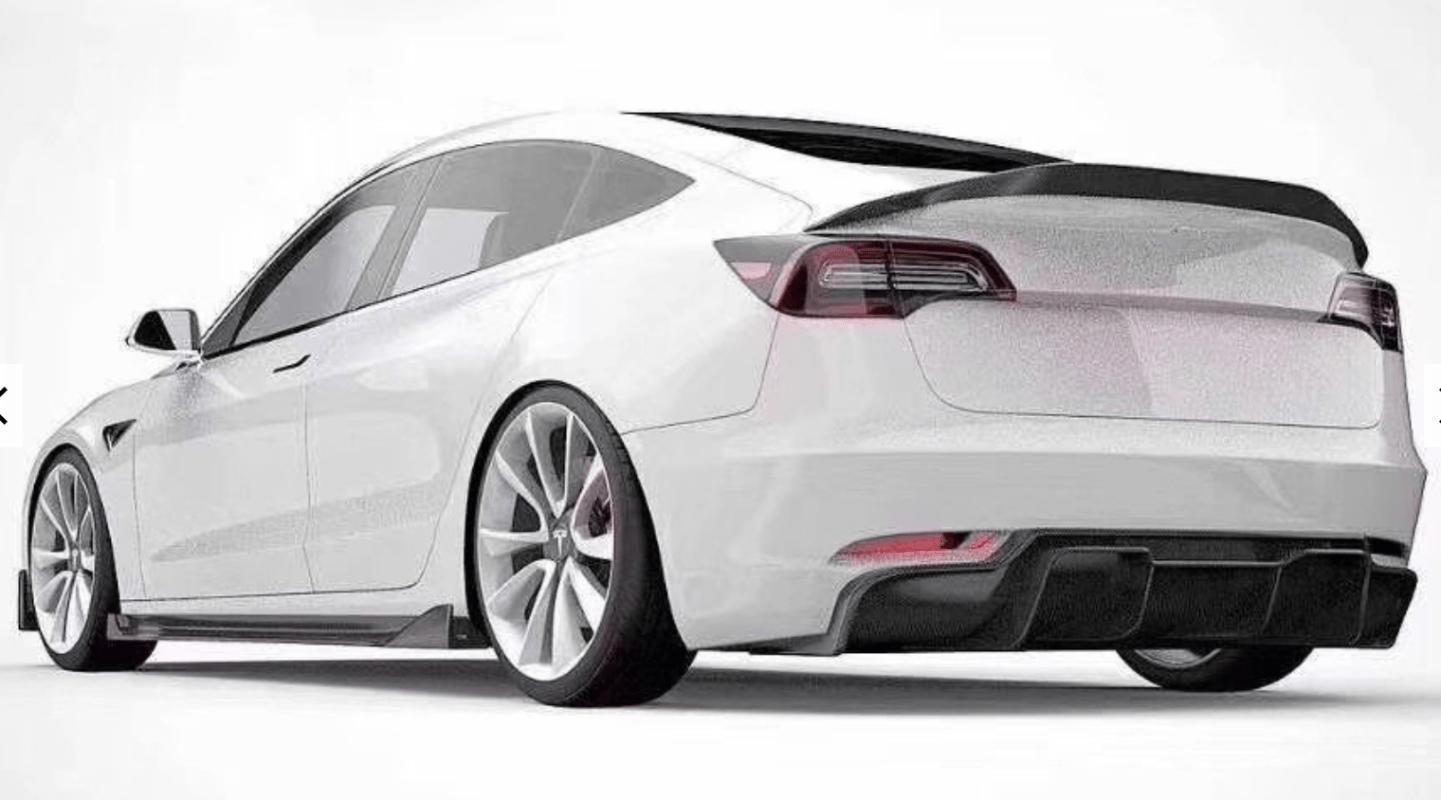 TESLA Model 3 Carbon Fibre Spoiler - KITS UK