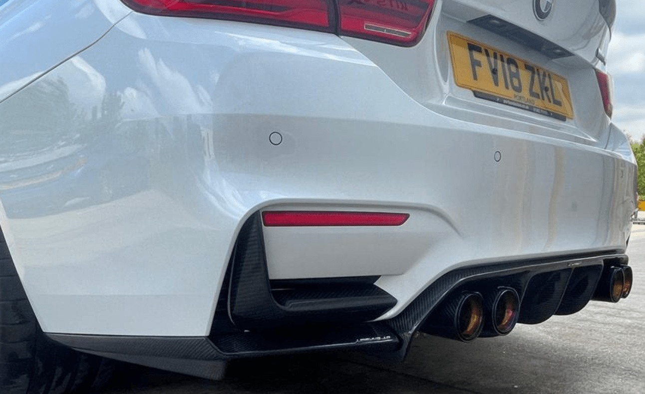 BMW M2/M3/M4/M5 F10/F80/F82/F83/F87 CARBON FIBRE EXHAUST TIPS - BURNT ENDS x4 - KITS UK