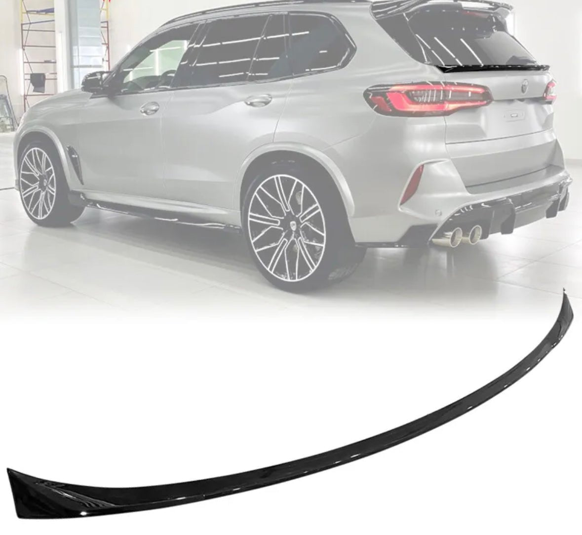 BMW X5 G05 Tailgate Lower Spoiler Gloss Black - KITS UK