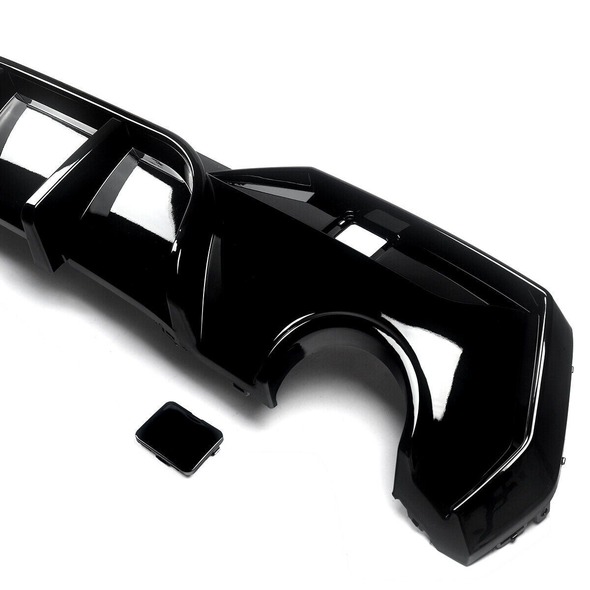 BMW 4 Series G22, G23 Round M Sport/M440I Diffuser Pre - LCI GLOSS BLACK) - KITS UK