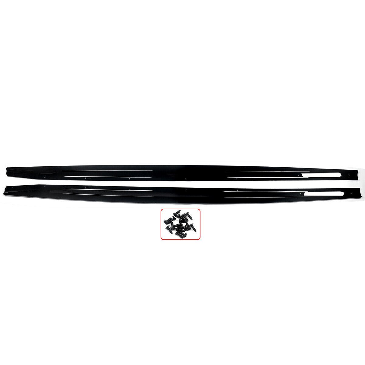 BMW 4 Series G22, G23, M Sport Side Extensions Pre - LCI (Gloss Black) - KITS UK