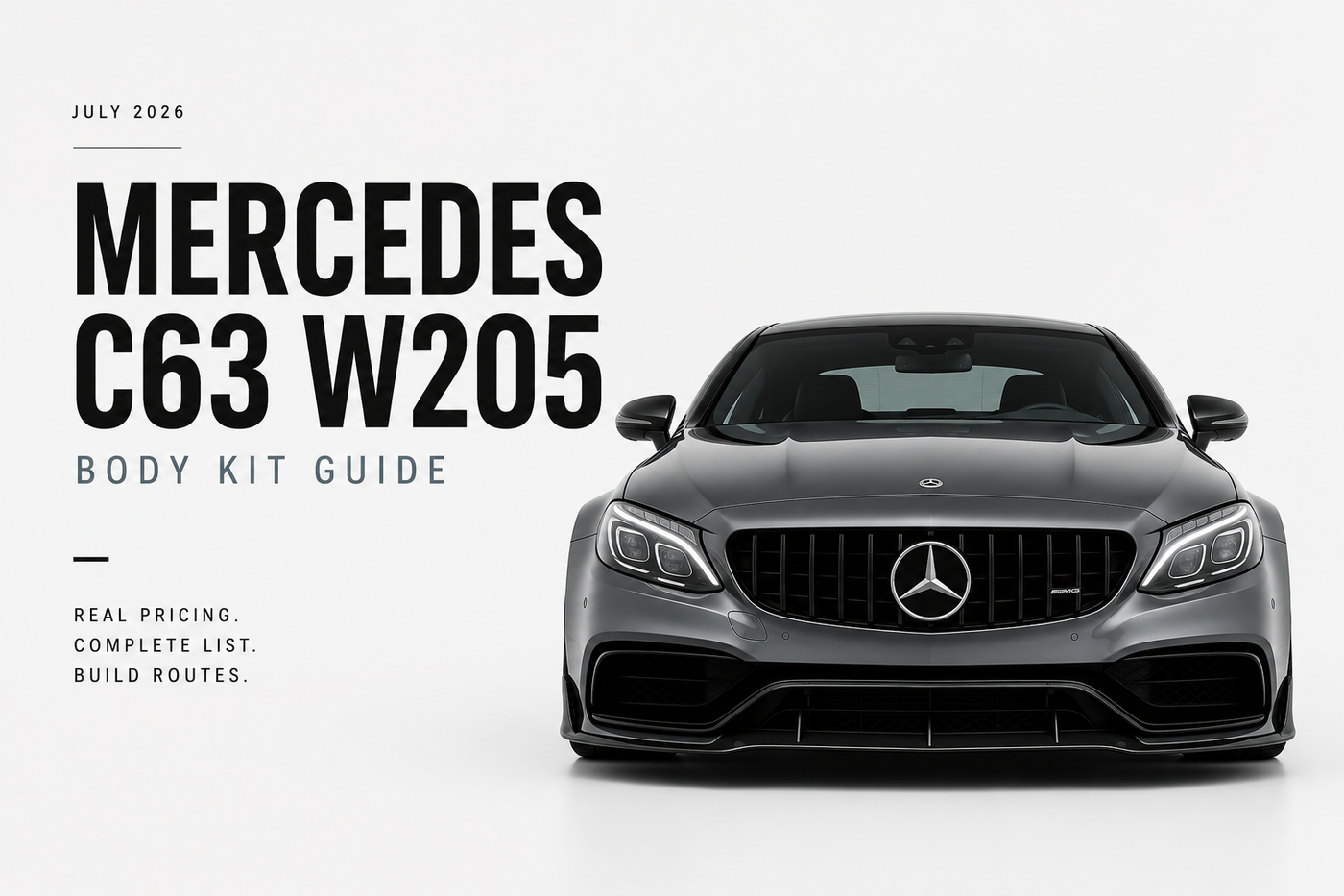 Mercedes C63 W205 Body Kit Cost UK | Complete Price Guide 2026