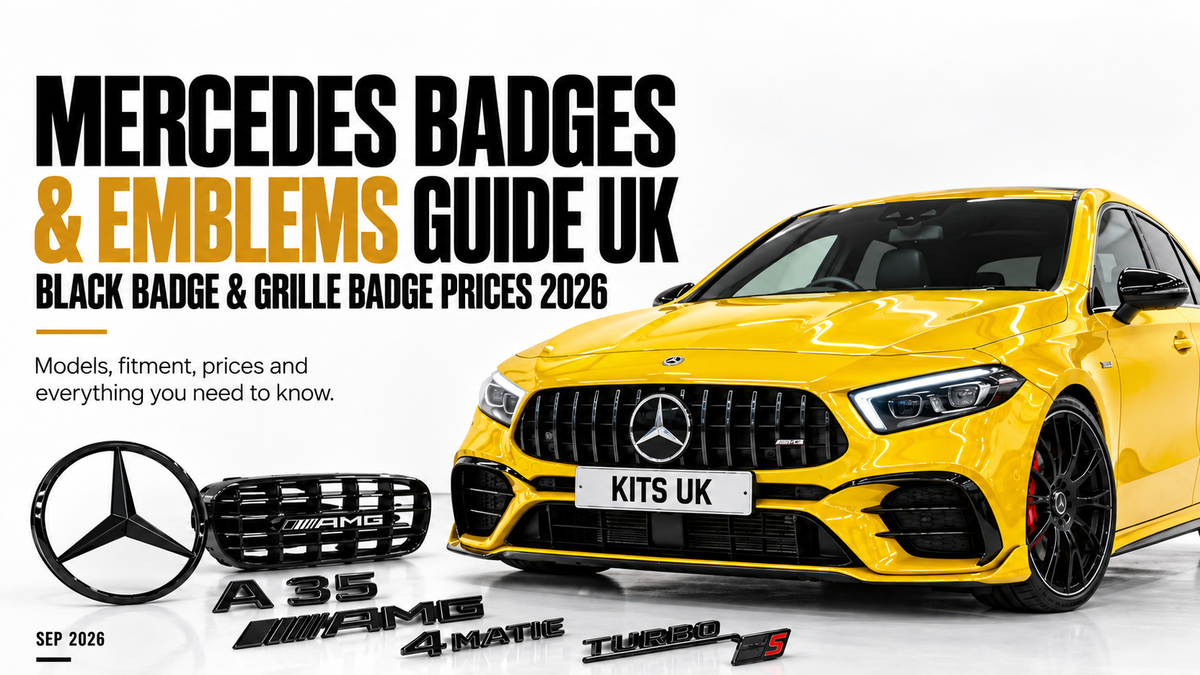 Mercedes Badges & Emblems Guide UK | Black Badge & Grille Badge Prices 2026