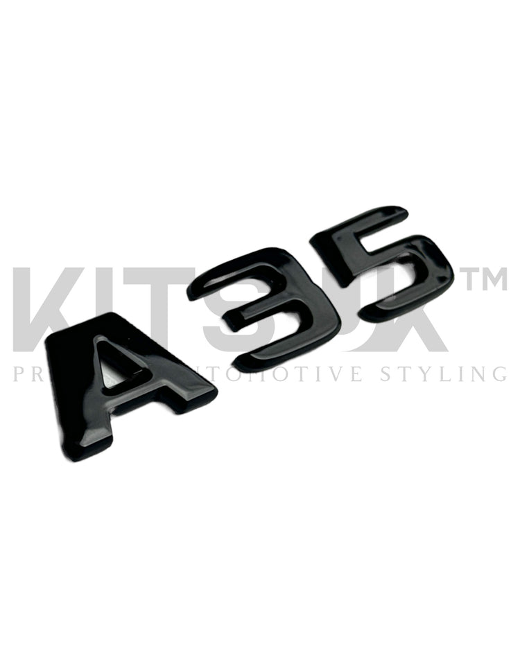Mercedes A35 Gloss Black Tailgate Badge