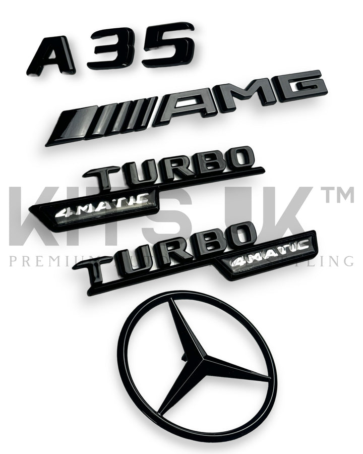 Mercedes A35 Black Badge Package (WITHOUT FRONT GRILLE STAR) - KITS UK