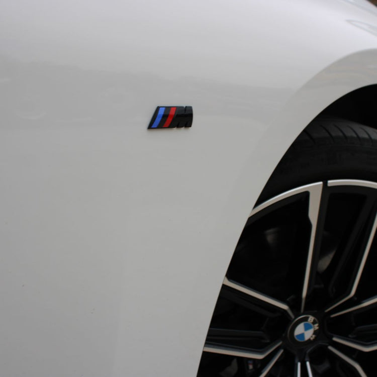 BMW F & G Series Gloss Black Side Wing Badges | M Sport