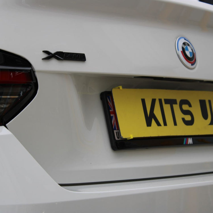 BMW XDrive Black Replacement Badge | Gloss Black Emblem