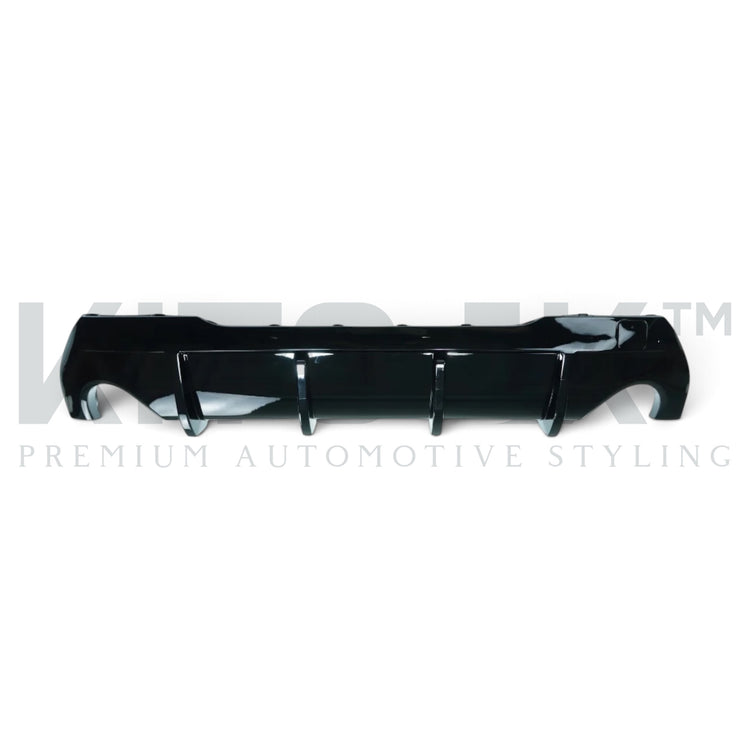 BMW F40 1 Series gloss black diffuser - Dual Exit