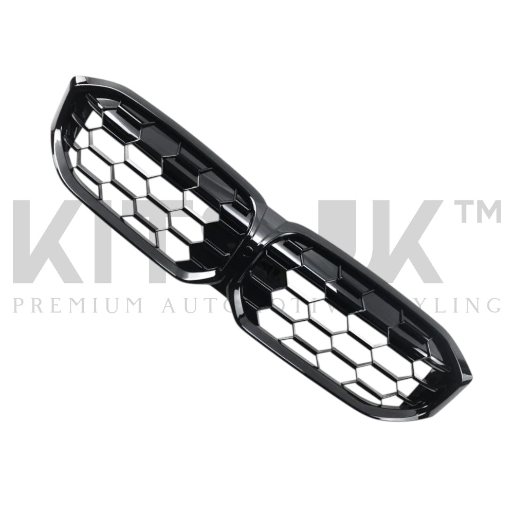 BMW G20/21 LCI Gloss Black Grille (Honeycomb)