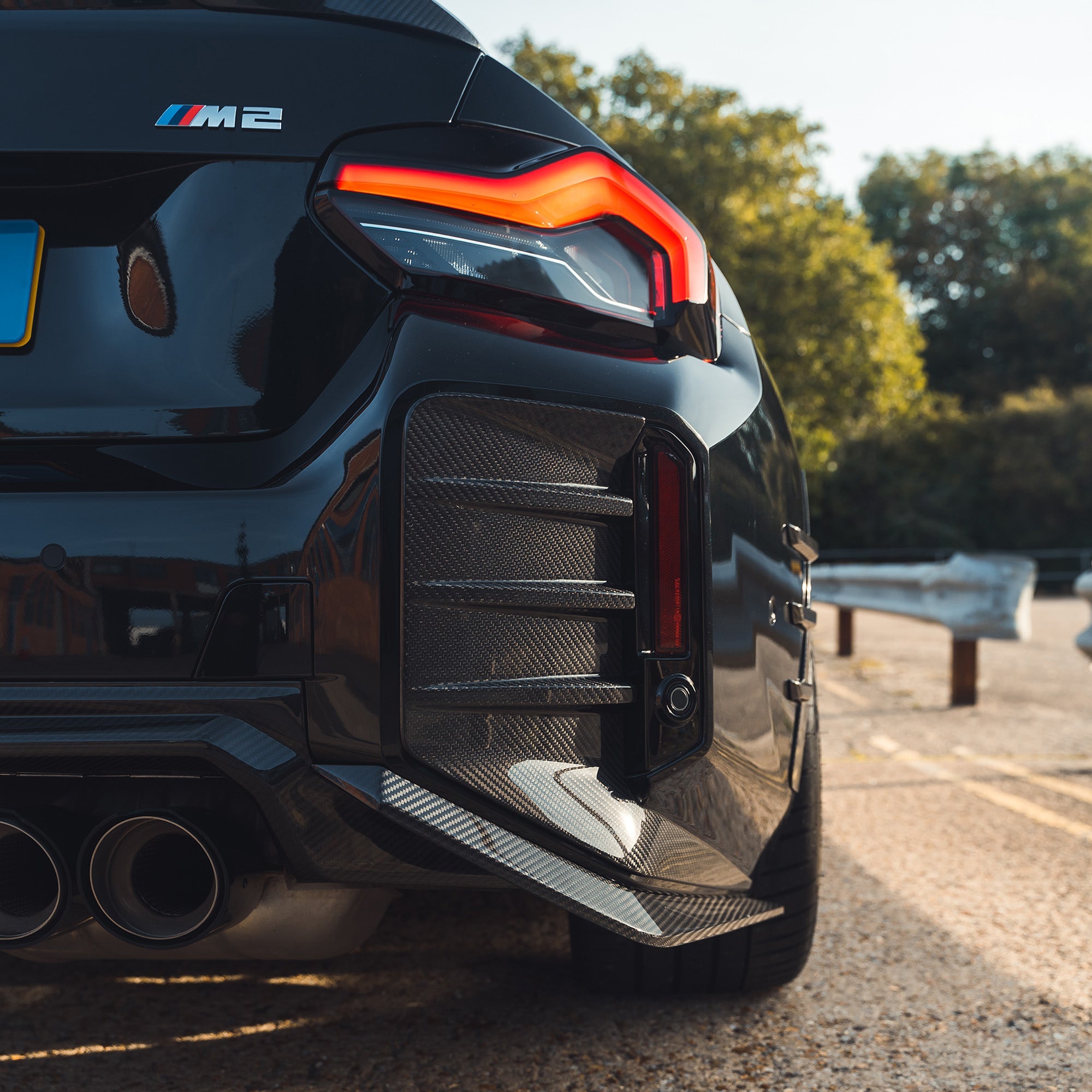 BMW G87 M2 CARBON FIBRE REAR BUMPER CORNERS - CT DESIGN - KITS UK