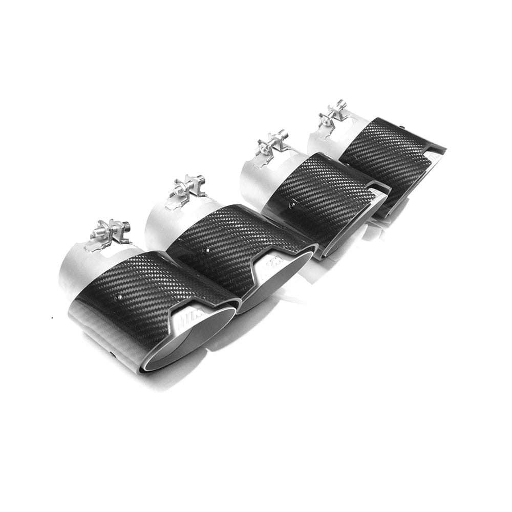 CT Carbon Vehicles & Parts BMW G80/G81/G82/G83 CARBON EXHAUST TIPS - STAINLESS (SET OF 4) - KITS UK