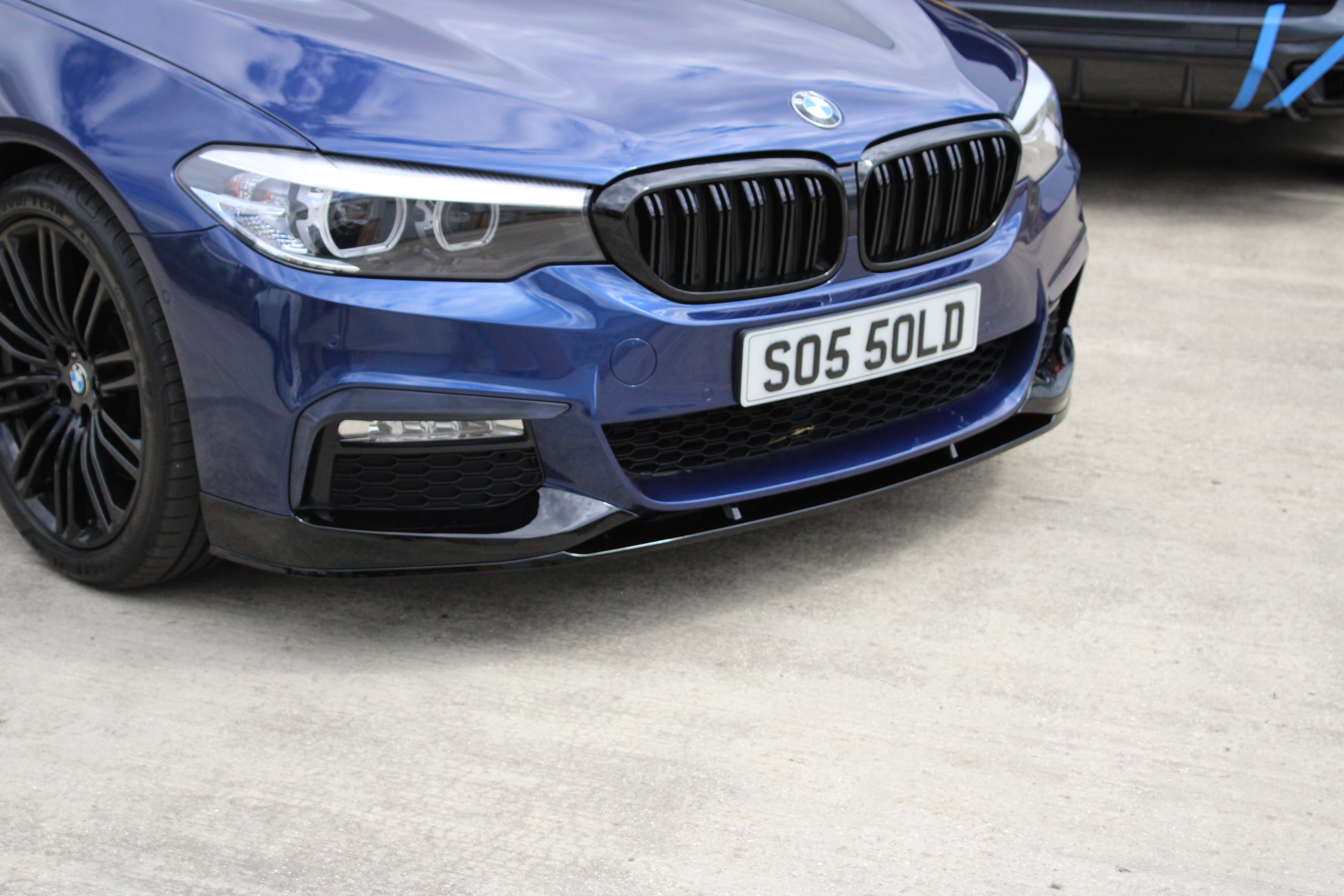 BMW G30 G31 Front Splitter Gloss Black Front Lip Upgrade