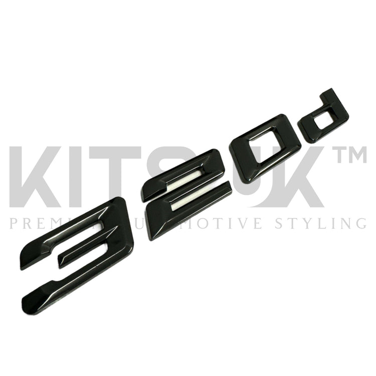 BMW F & G Series Black Tailgate Badges | Gloss Black Rear Badge