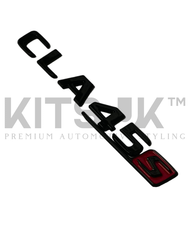 Mercedes CLA45s Gloss Black Tailgate Badge