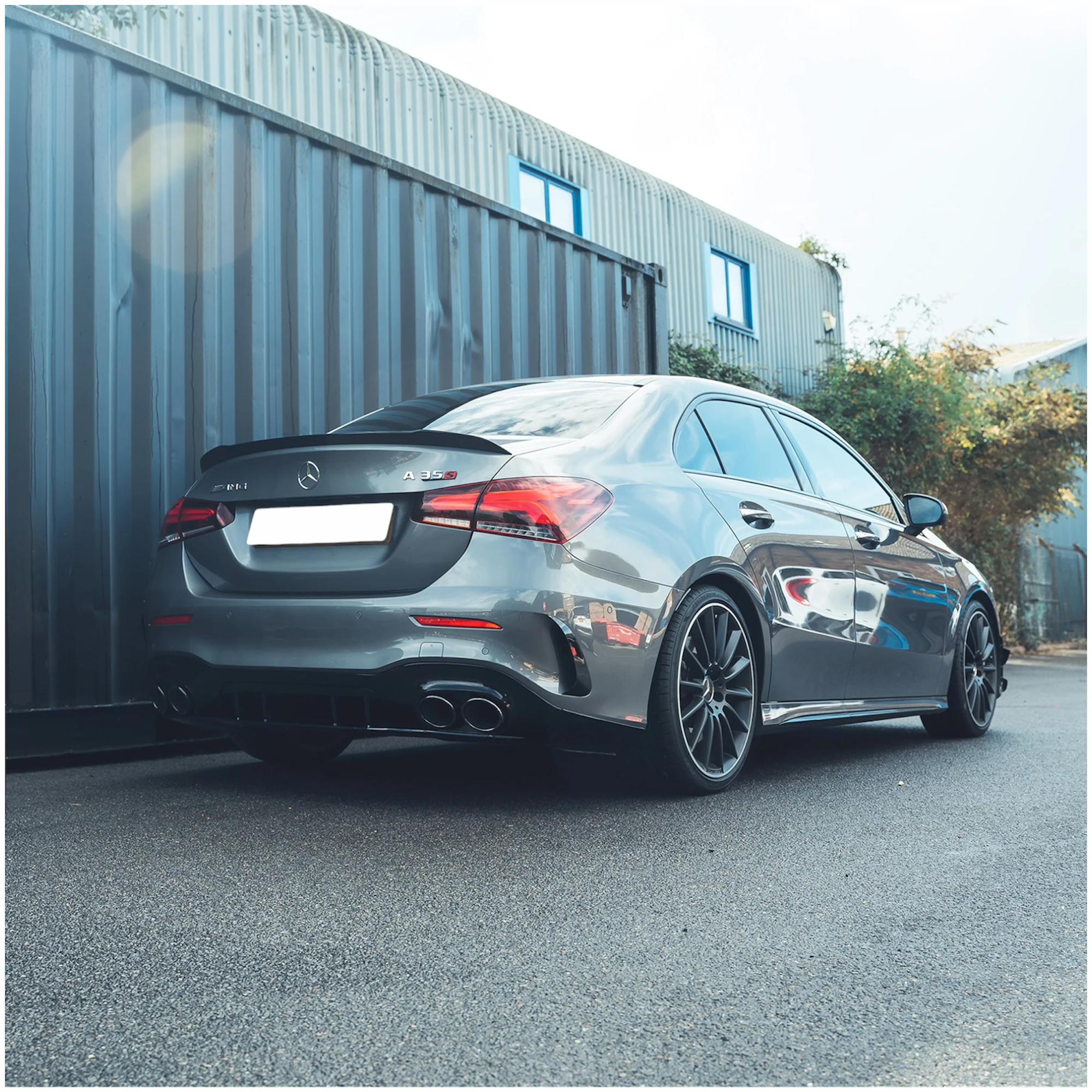 Mercedes W177 A35 Saloon Boot Spoiler Gloss Black - KITS UK