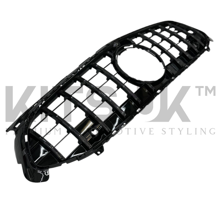 Mercedes W177A35 LCI Panamericana Grille Gloss Black & Chrome