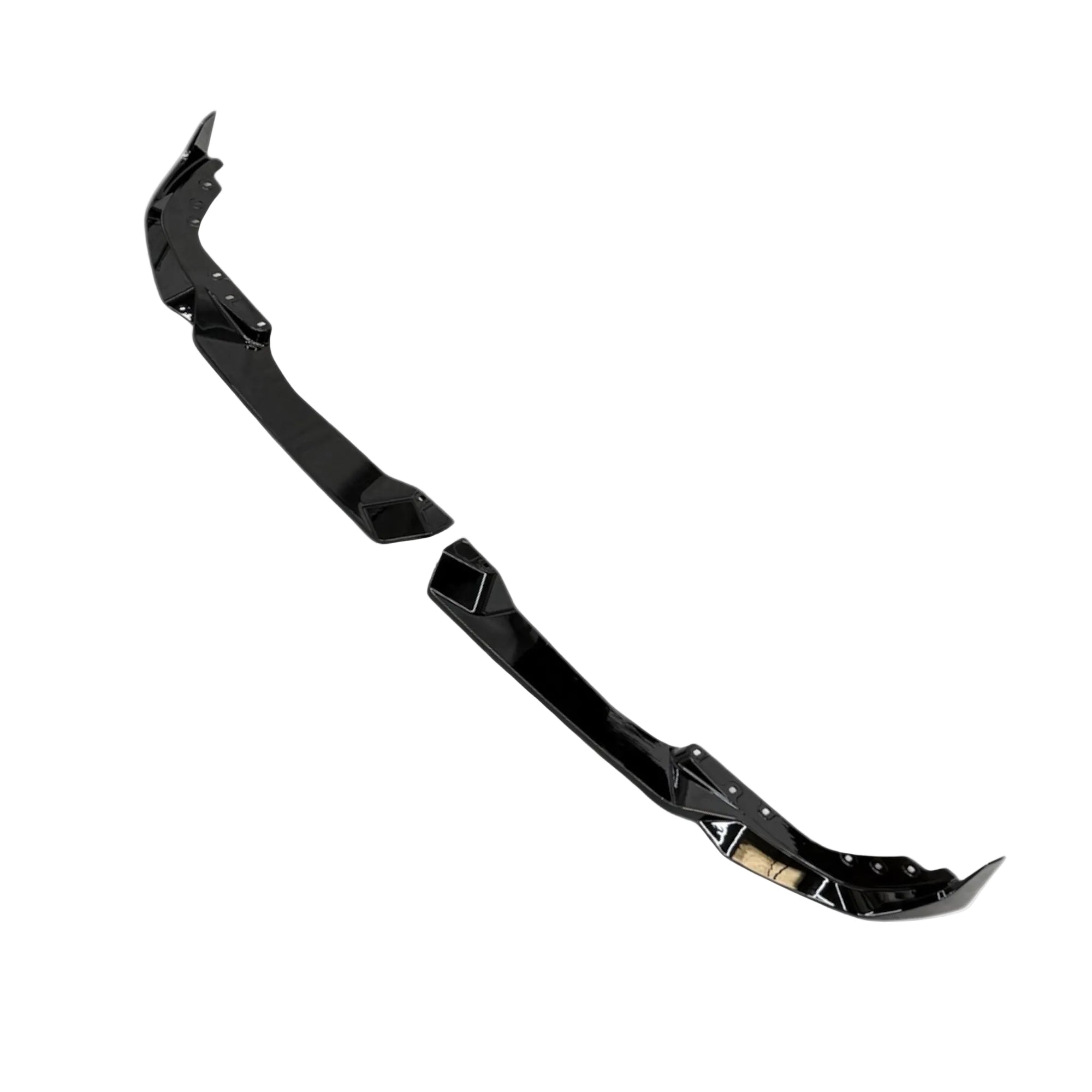 BMW G20 G21 LCI MP Style Gloss Black Splitter showing sleek design and high-gloss finish.