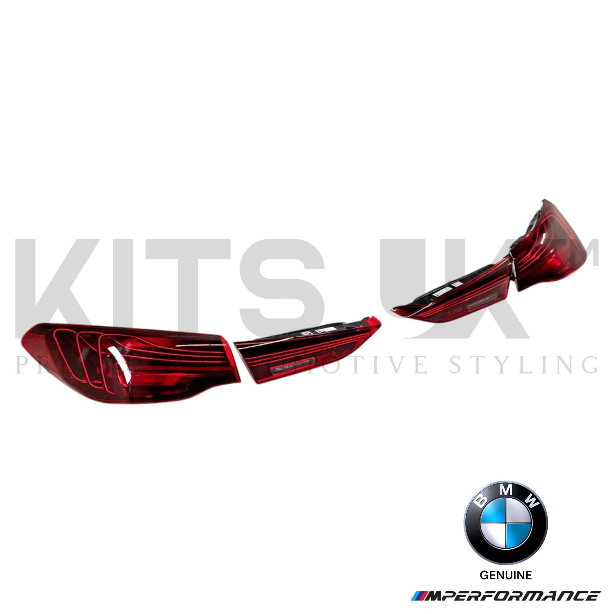 BMW M4 CSL Laser Tail Lights – Genuine BMW LCI OEM Upgrade showcasing the sleek design and premium LED illumination.