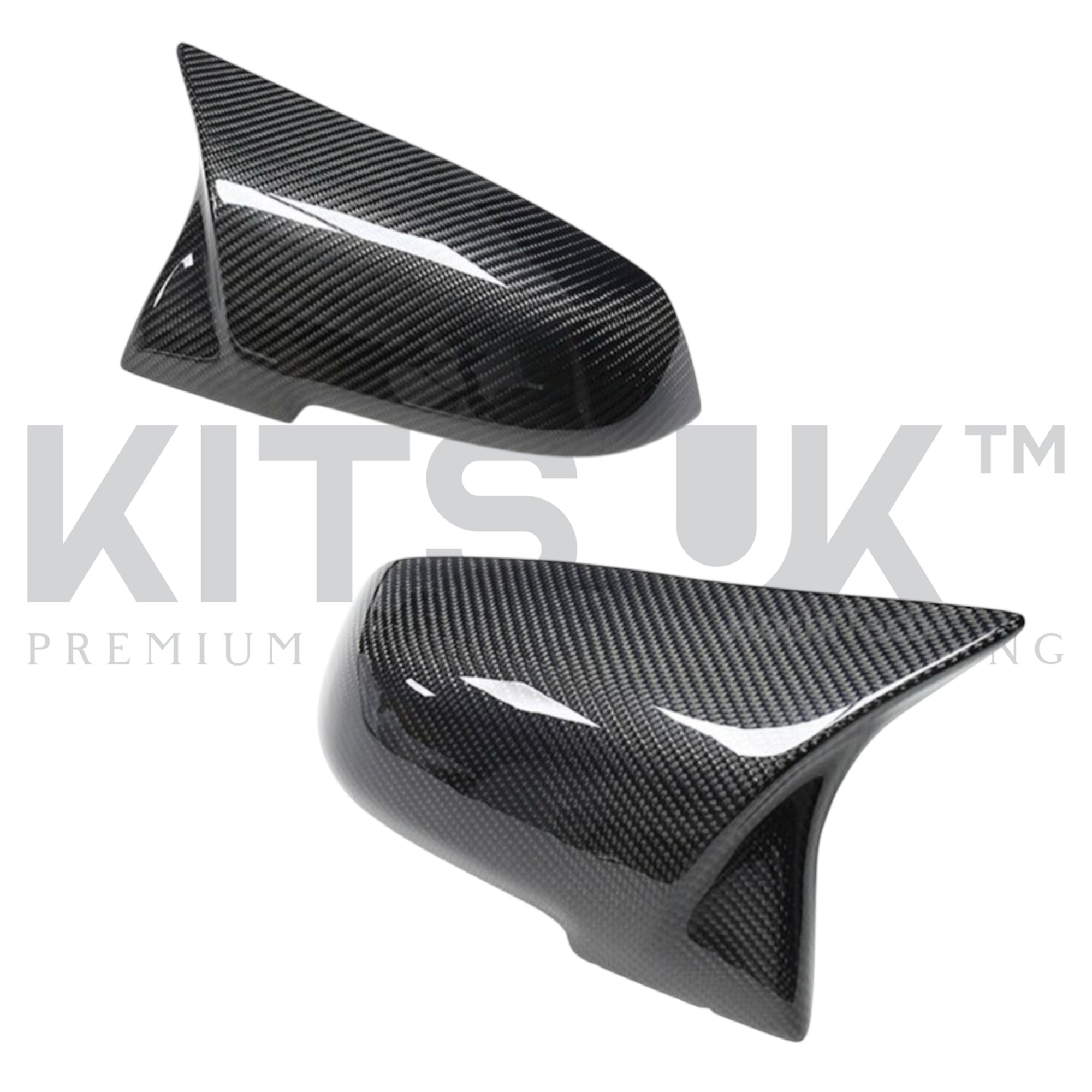 BMW F Series Carbon Fibre Mirror Caps - KITS UK