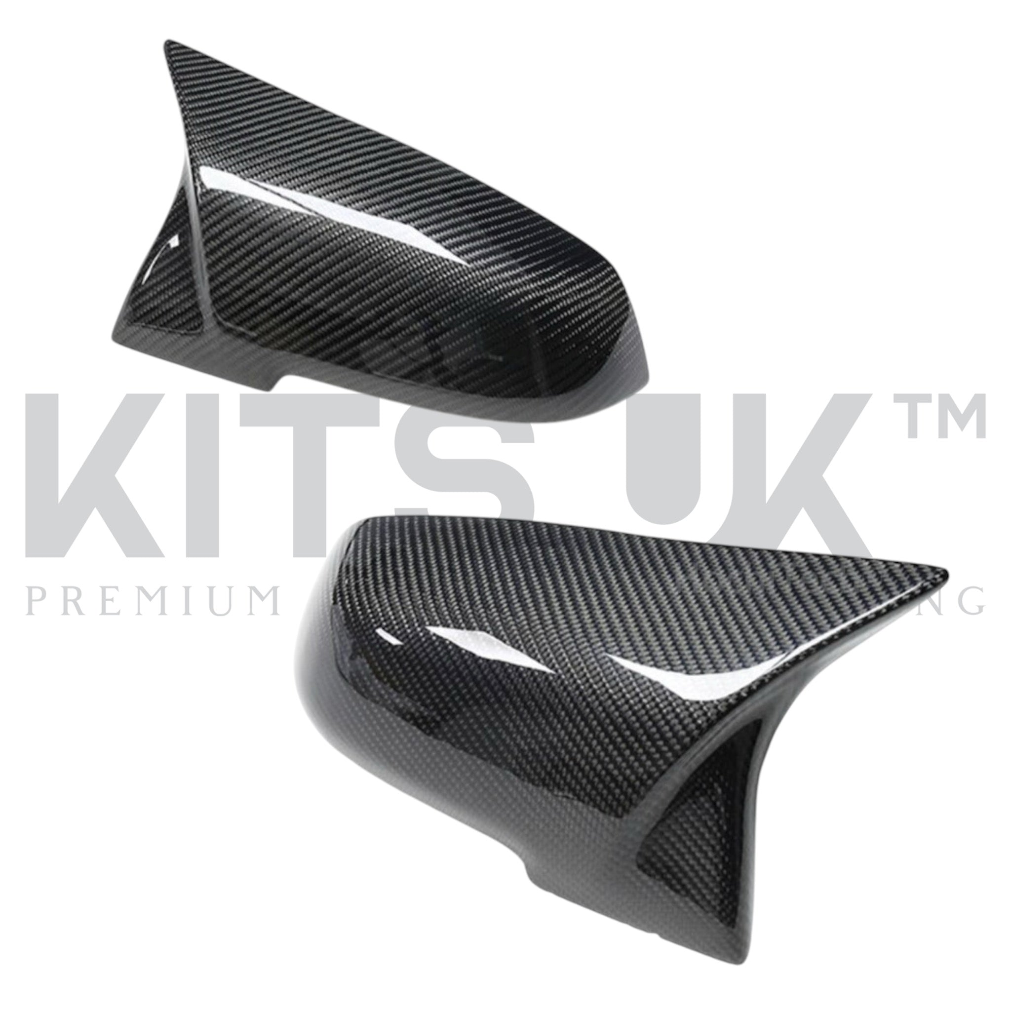BMW F Series Carbon Fibre Mirror Caps - KITS UK