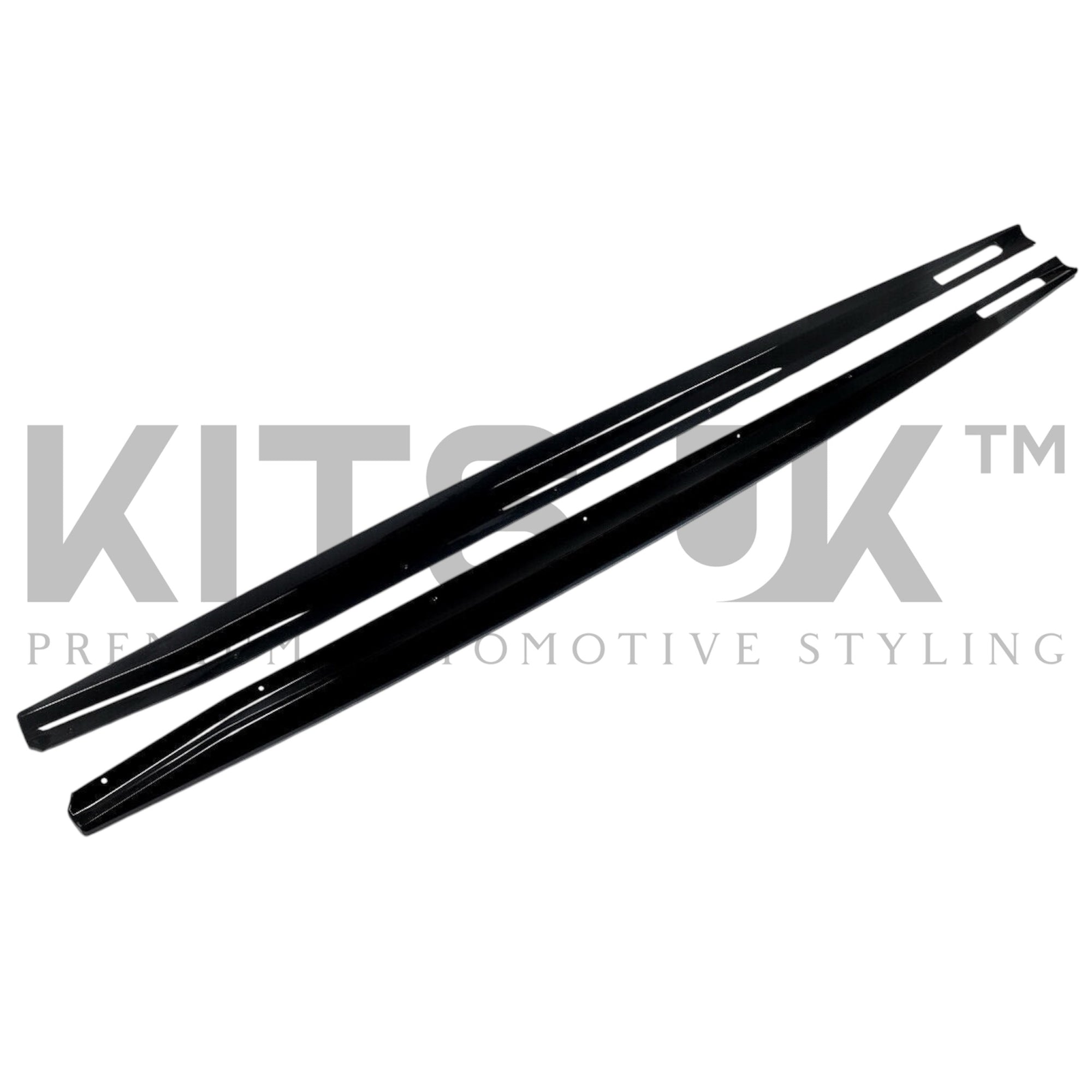 BMW 4 Series G22, G23, M Sport Side Extensions Pre - LCI (Gloss Black) - KITS UK