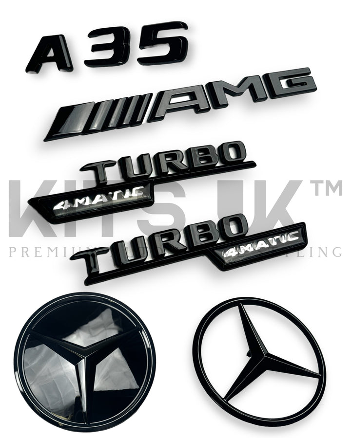 Mercedes A35 Black Badge Package (WITH FRONT GRILLE STAR) - KITS UK