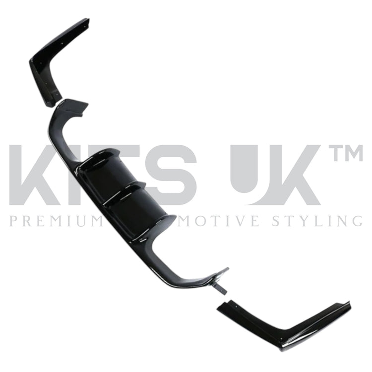 BMW M3 & M4 (F80 F82 F83) Gloss Black Diffuser 3pcs - V STYLE