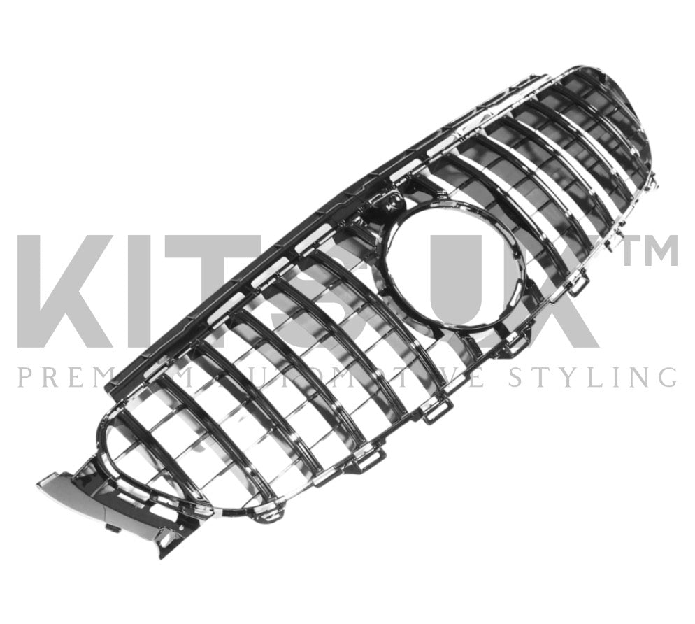 Mercedes W213 & C238 2017-2020 E-Class Gloss Black Panamericana Grille - KITS UK