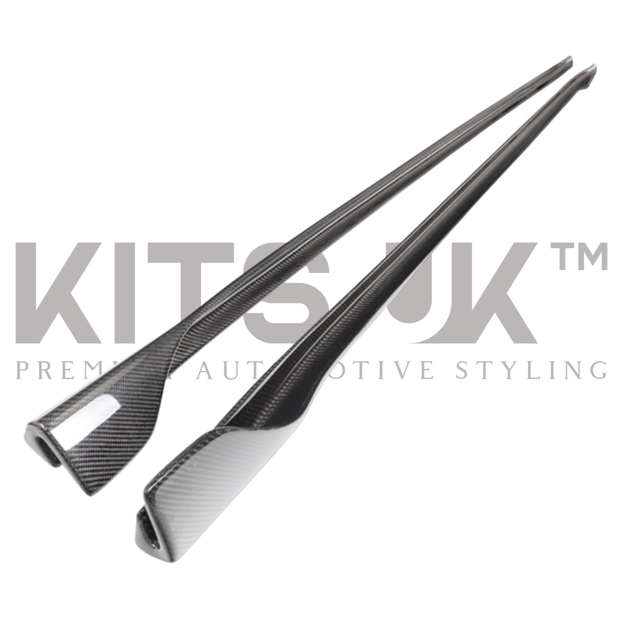 TESLA Model 3 - Carbon Fibre Side Extensions - KITS UK