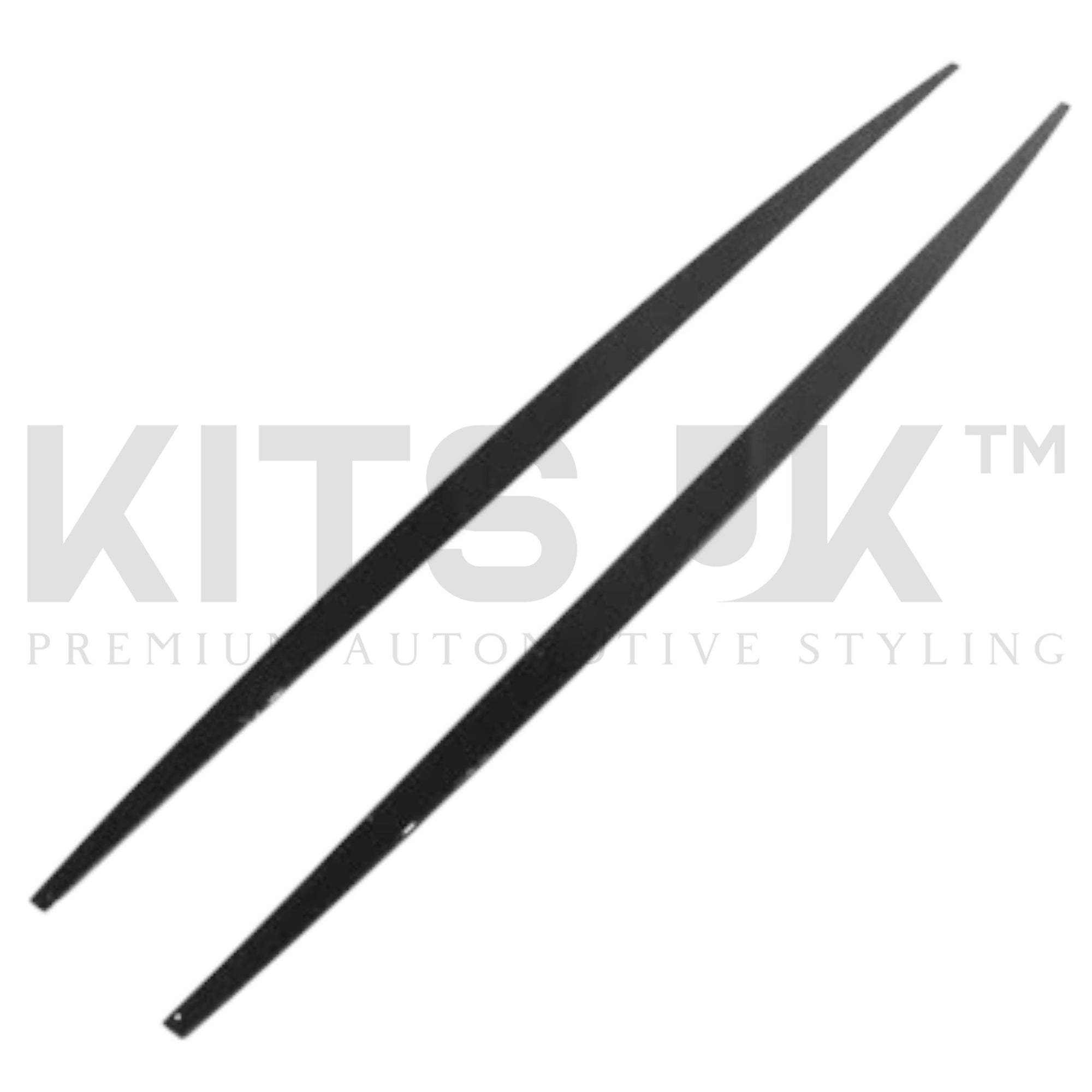 BMW F20 F21 side extensions in gloss black, designed for all 1 Series LCI & Pre-LCI models.