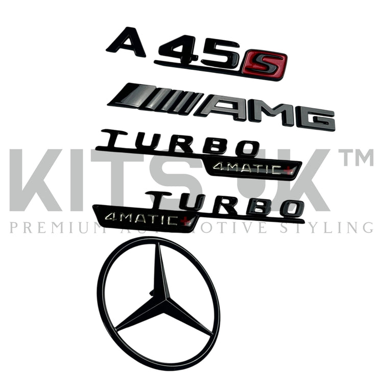 Mercedes A45 A45s Black Badge Package (WITHOUT FRONT GRILLE STAR)