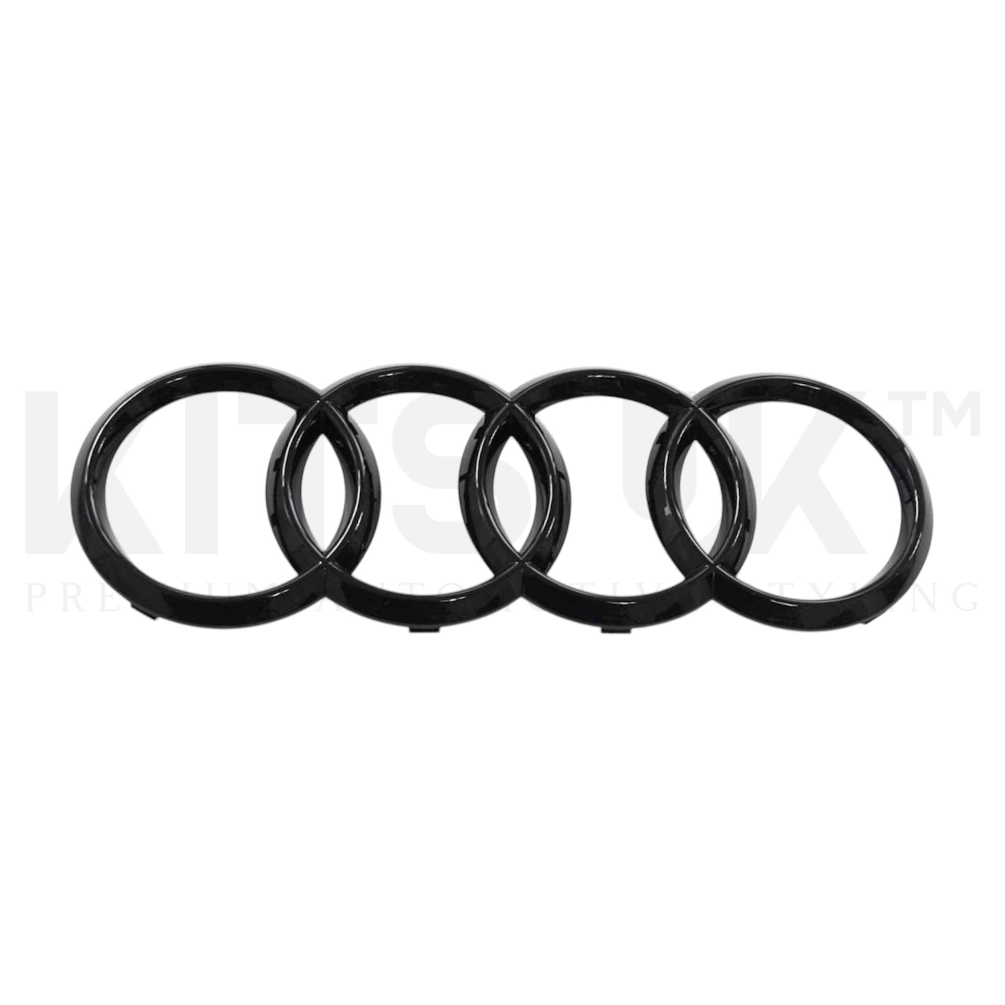Audi Front Grille Replacement Badge (Gloss Black)