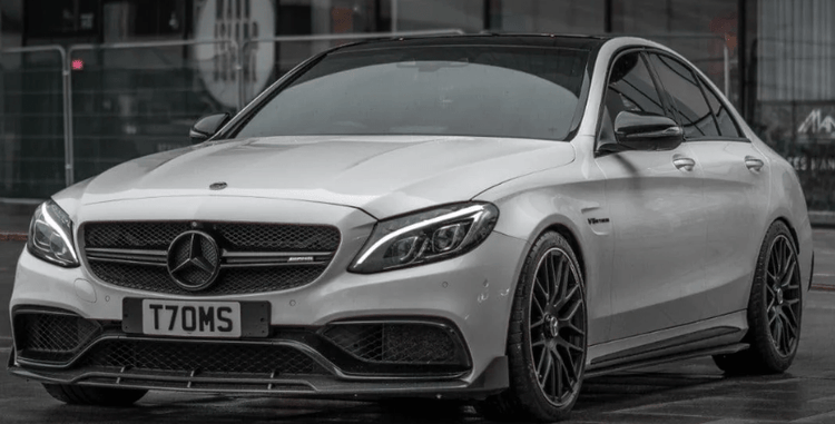 Mercedes W205 C63 Saloon Estate Carbon Fibre Splitter - B Style