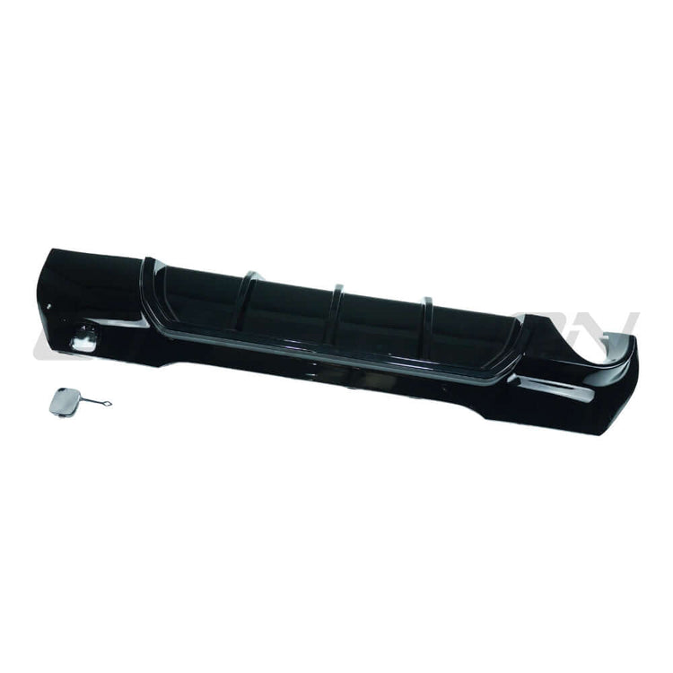 BMW F40 1 Series gloss black diffuser - Single Exit