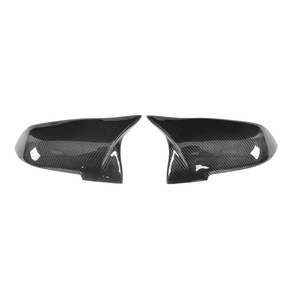BMW F40 F44 carbon fibre mirror covers showcasing high-quality carbon fiber design
