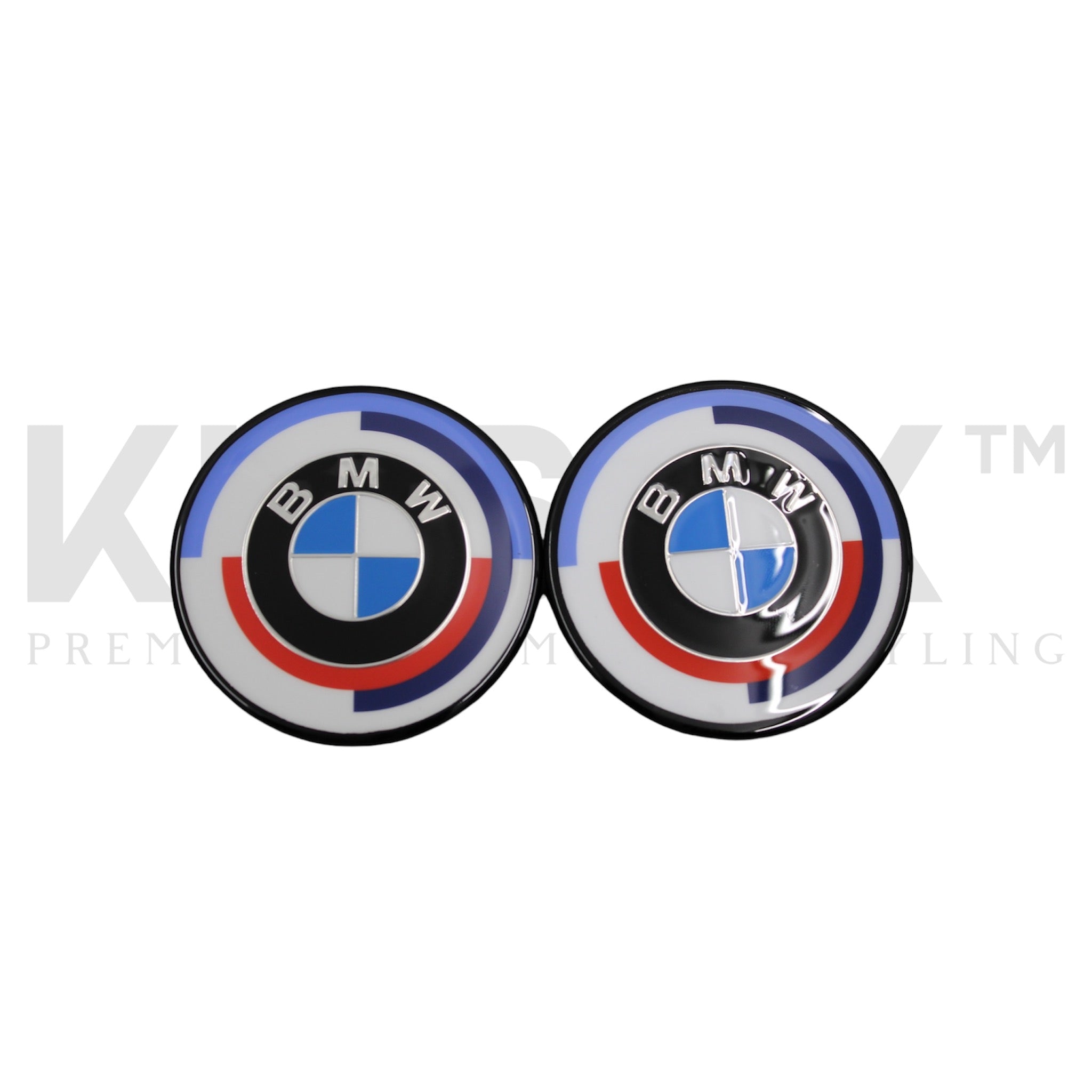 BMW G series 50th anniversary dechromed roundels - KITS UK