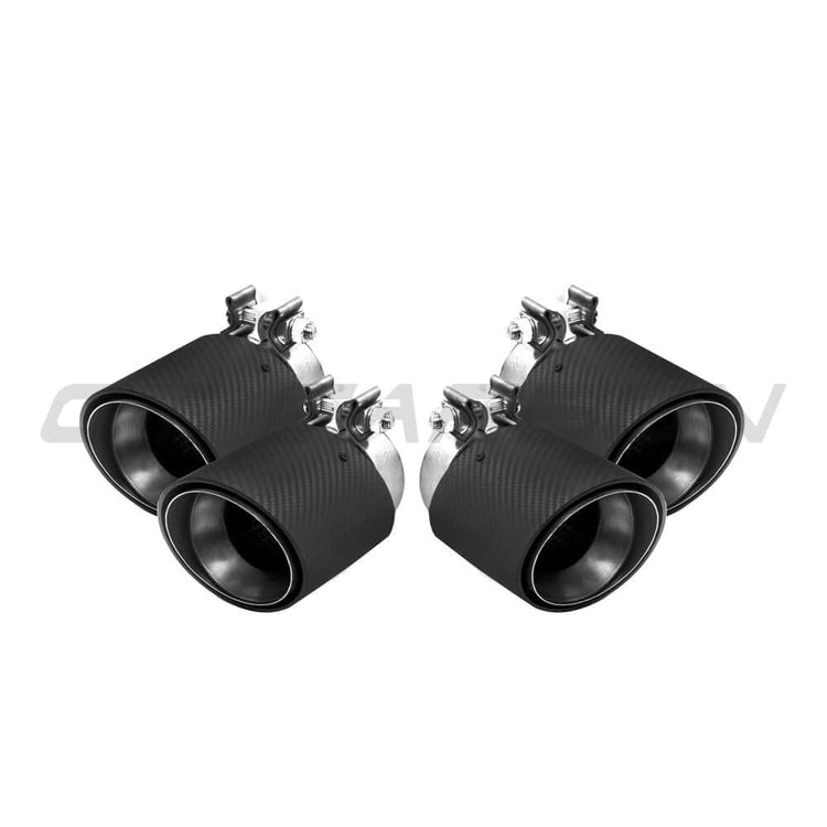 BMW G90 G99 M5 Carbon Fibre Exhaust Tips Matte Finish