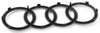 Audi Front Grille Replacement Badge (Gloss Black)