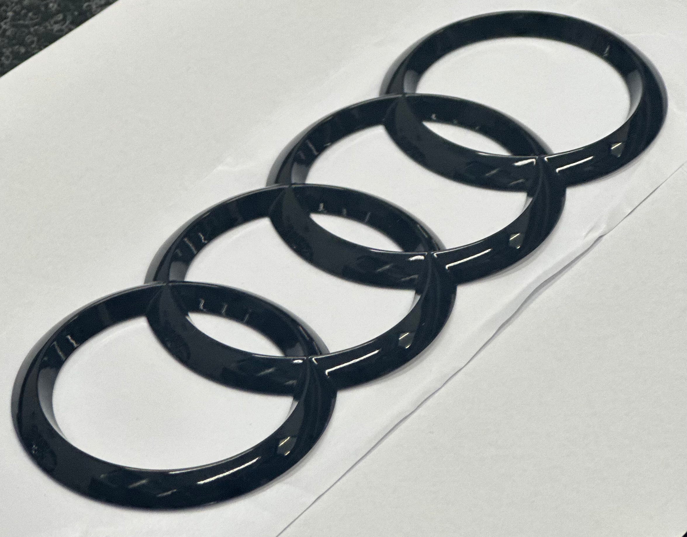 Audi Tailgate Replacement Badge (Gloss Black)