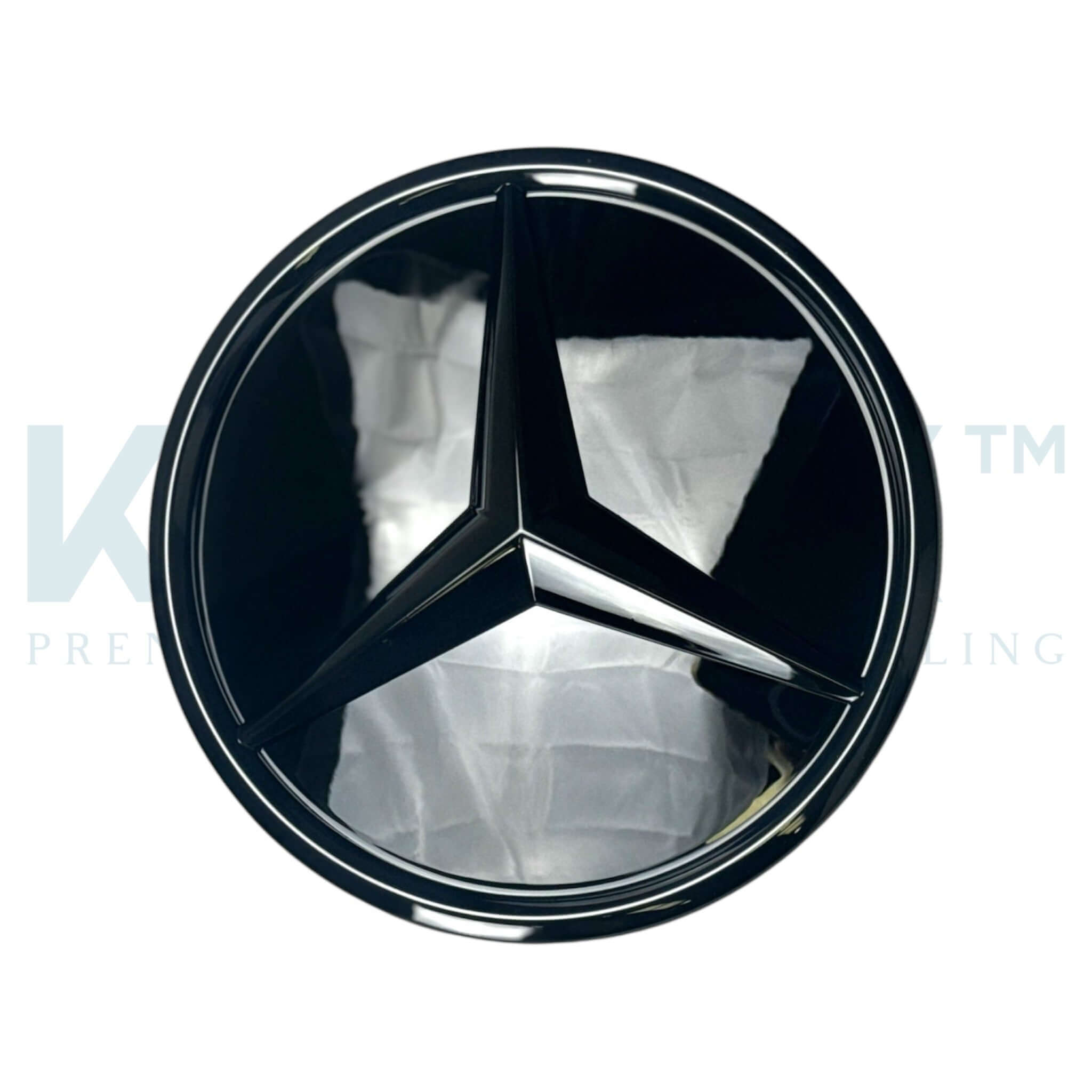Mercedes W177 Gloss Black Grille Badge for A Class and C Class models with Distronic compatibility