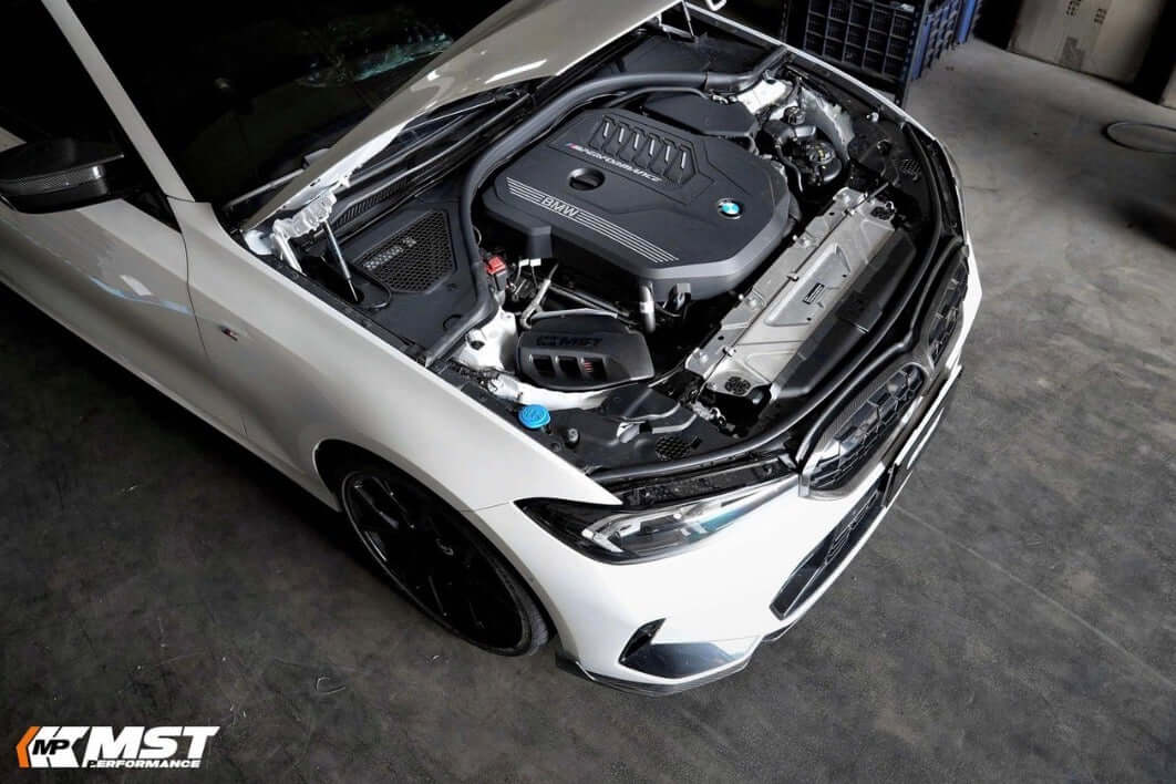 MST Performance Intake Air Kit Induction for BMW M340i M240i - B58 2019+ G20 G42 engine bay view