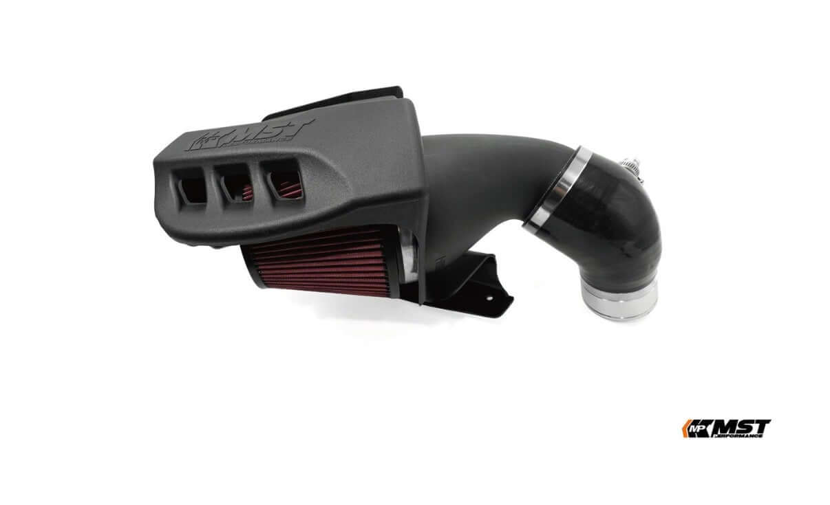 MST Performance Intake Air Kit Induction for BMW M340i M240i - B58 2019+ G20 G42 with black heat shield and filter.