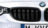 F80 M3 Kidney Grilles (High Gloss Black) - OEM