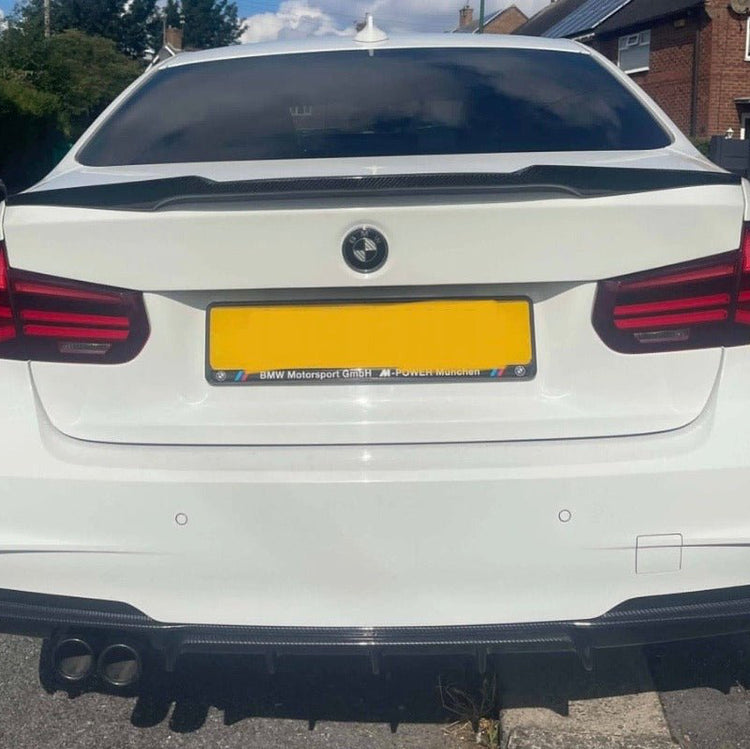 BMW F30 Gloss Black V Style Spoiler | Rear Boot Spoiler